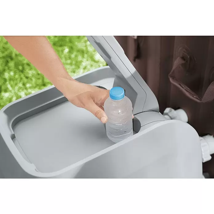 Bestway Lay-Z-Spa Hidromasažni bazen Hydrojet Pro Maldives - D x Š x V: 201 cm x 201 cm x 80 m, 1.050 l, Prikladno za: 7 osoba - Proizvod u upotrebi