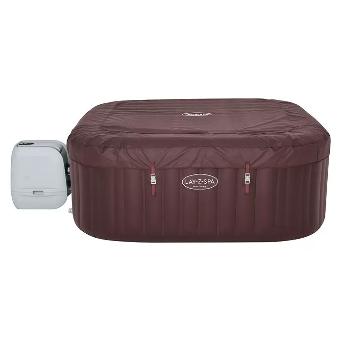 Bestway Lay-Z-Spa Hidromasažni bazen Hydrojet Pro Maldives - D x Š x V: 201 cm x 201 cm x 80 m, 1.050 l, Prikladno za: 7 osoba - Pogled sprijeda