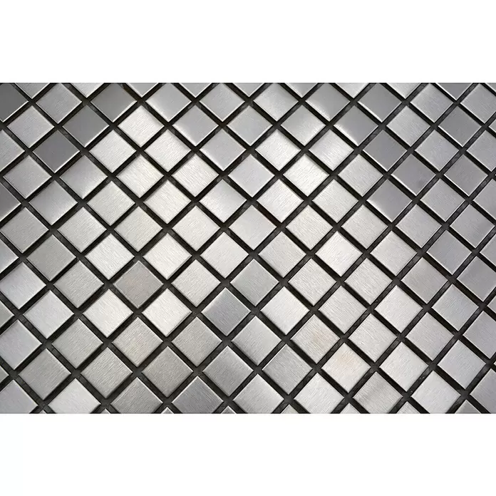 Mozaïektegel vierkant XCE 15D - 30 x 30 cm, Zilver, Mat - Close-up