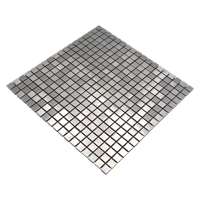 Mozaïektegel vierkant XCE 15D - 30 x 30 cm, Zilver, Mat - Diagonaal zicht