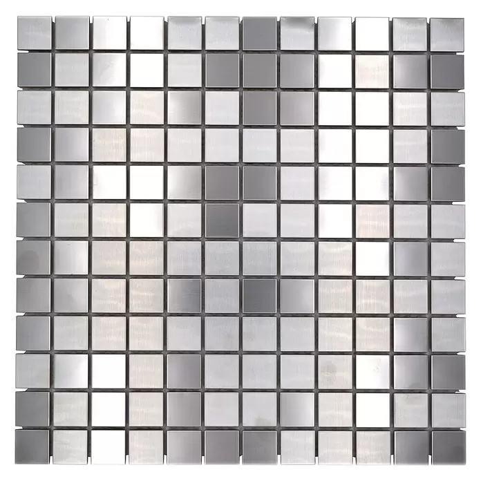 Mozaïektegel vierkant XCE 23D - 29,8 x 29,8 cm, Zilver, Mat - Bovenaanzicht
