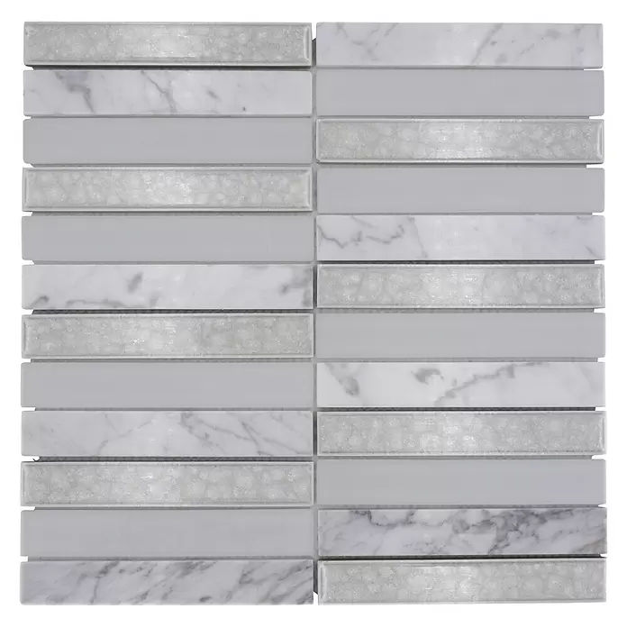 Mozaik csempe Crystal Mix ICE 150 négyszög - Fényes - Felülnézet