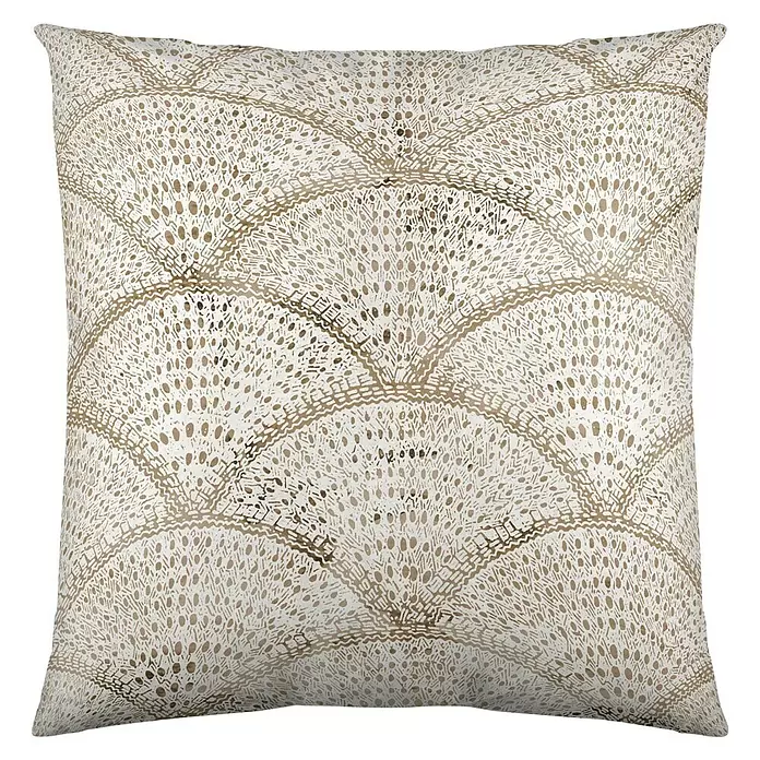 Cojín Conchas - Natural, 45 x 45 cm, 100% algodón - Vista frontal