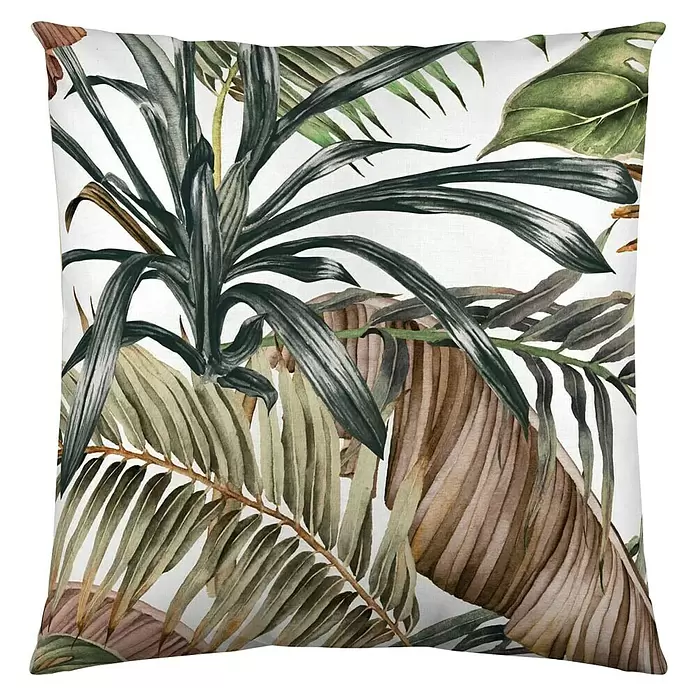 Cojín Selva - Verde, 45 x 45 cm, 100% algodón - Vista frontal