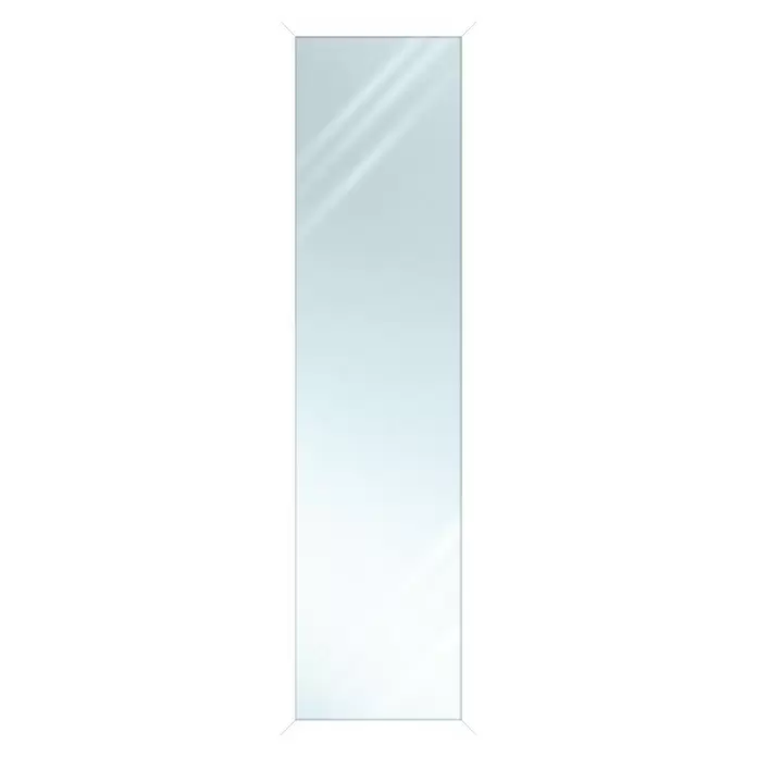 Espejo de pared PP - An x Al: 33 x 123 cm, Blanco - Vista frontal