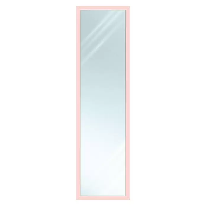 Espejo de pared PP - An x Al: 33 x 123 cm, Rosa - Vista frontal