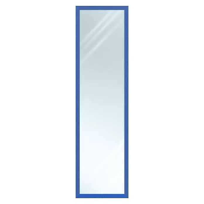 Espejo de pared PP - An x Al: 33 x 123 cm, Azul - Vista frontal