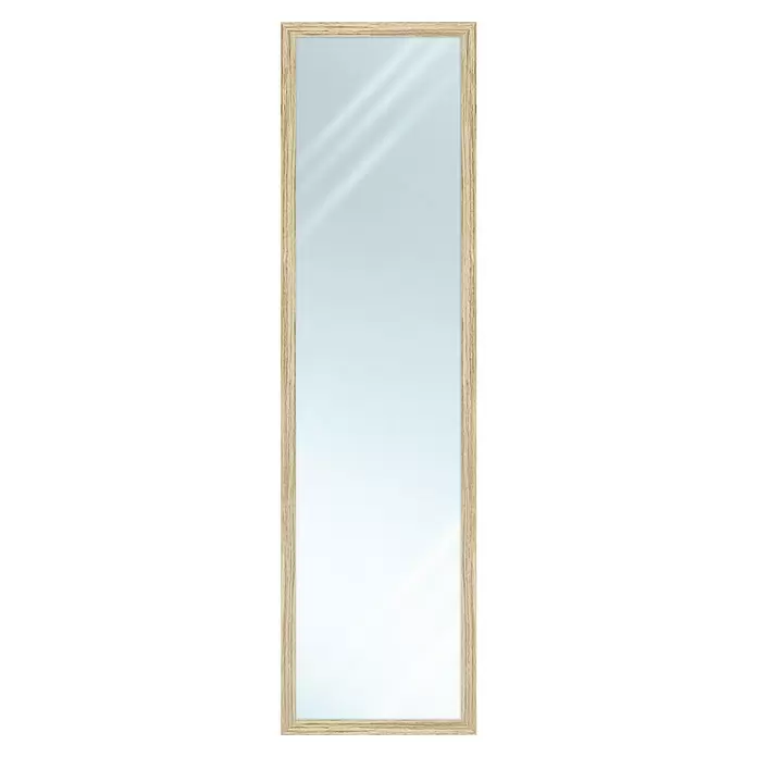 Espejo de pared PP - An x Al: 33 x 123 cm, Haya - Vista frontal