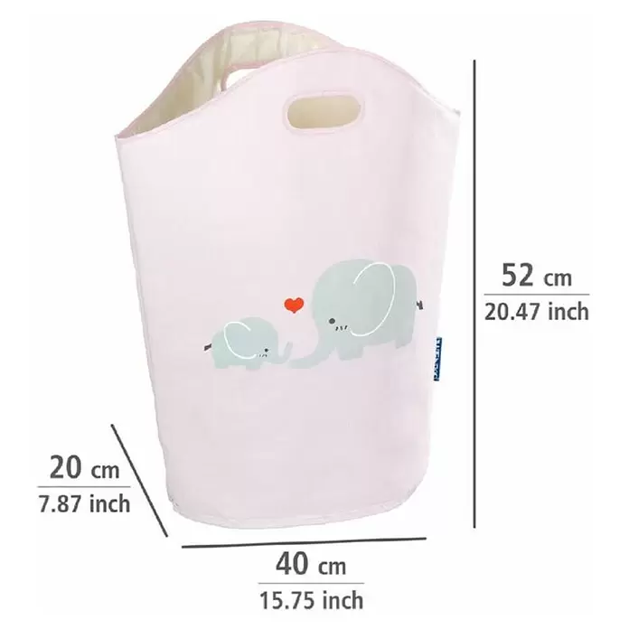 Košara za odlaganje Kids Elli - Roze boje, Š x V: 40 x 52 cm - Skica