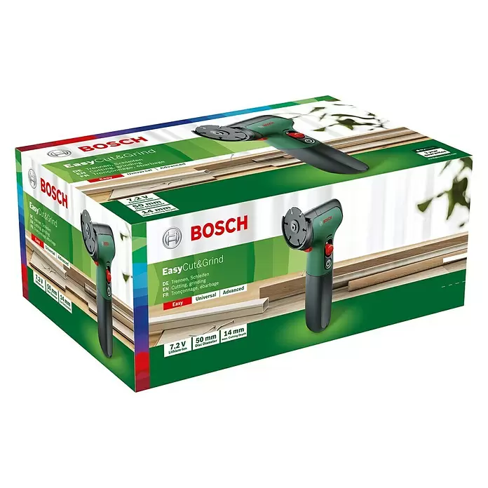 Bosch Akku-Trennschleifer Easycut&Grind - 7,2 V, Ohne Akku, Max. Leerlaufdrehzahl: 6.000 U/min - Diagonale Ansicht