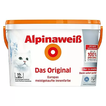 Alpina  Wandfarbe Alpinaweiß Aktion