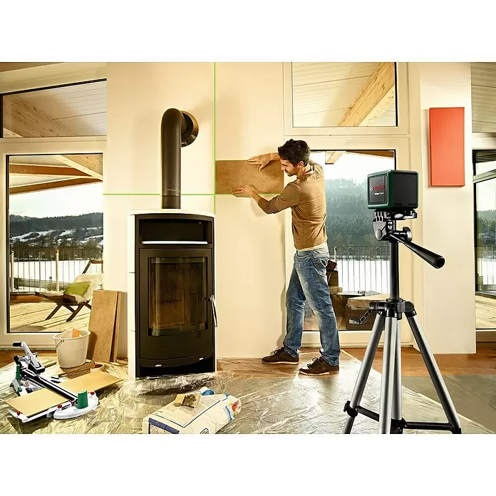 Bosch Kreuzlinienlaser Quigo Green II - Max. Arbeitsbereich: 12 m - Anwendungsbeispiel