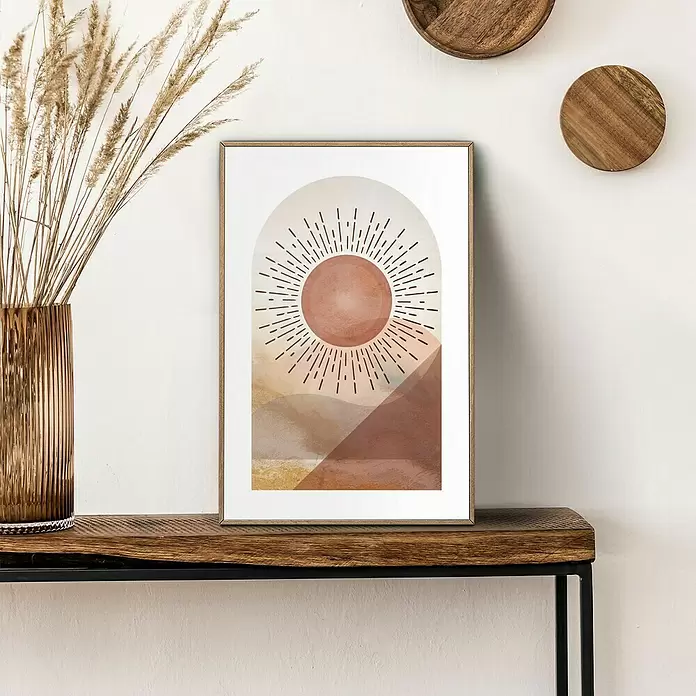Bild Slim Frame - Abstract Sun, B x H: 20 x 30 cm - Stimmungsaufnahme