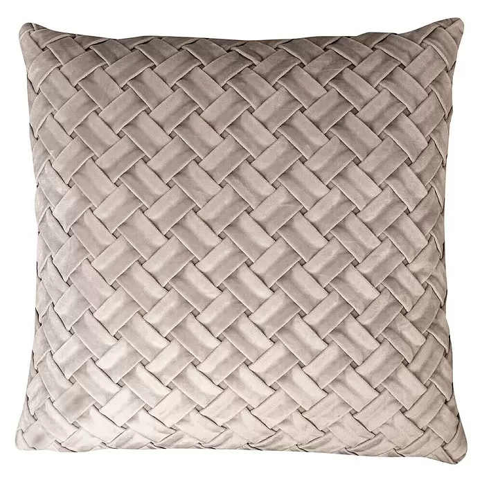 Kissen Classy - Grau, 45 x 45 cm, 100 % Polyester - Vorderansicht