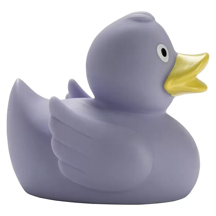 Badetier Badeente Nanni - L x B x H: 7,3 x 6 x 8,1 cm, Lila, Kunststoff - Rechte Seitenansicht