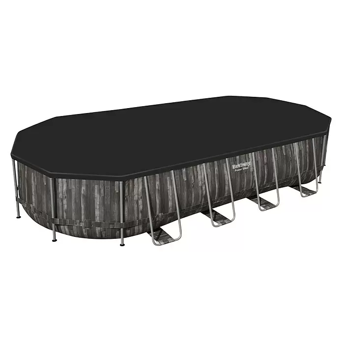 Bestway Set za ovalni bazen - D x Š x V: 732 x 366 x 122 cm, 20.241 l - Dijagonalni pogled