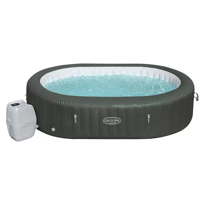 Bestway Lay-Z-Spa Außen-Whirlpool Mauritius Airjet - 270 x 180 x 71 cm, 1.370 l, Geeignet für: 5 - 7 Personen - Rechte Seitenansicht