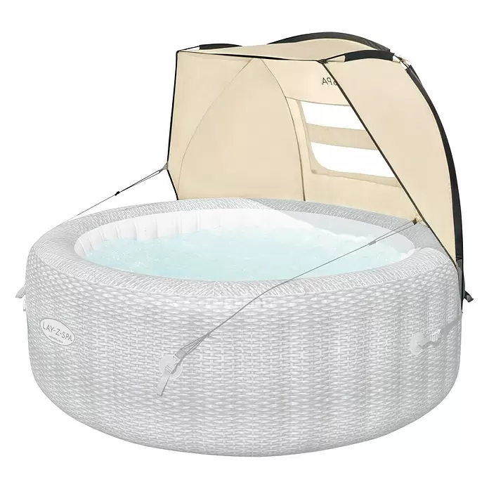 Bestway Whirlpooldach Lay-Z-Spa - L x B x H: 94 x 183 x 109 cm, Beige, Passend für: Bestway Lay-Z-Spa Pools - Diagonale Ansicht