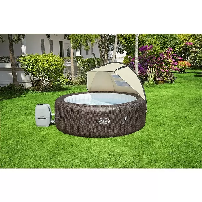 Bestway Whirlpooldach Lay-Z-Spa - L x B x H: 94 x 183 x 109 cm, Beige, Passend für: Bestway Lay-Z-Spa Pools - Stimmungsaufnahme