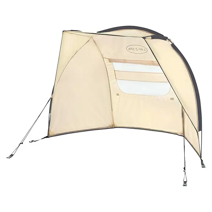 Bestway Whirlpooldach Lay-Z-Spa - L x B x H: 94 x 183 x 109 cm, Beige, Passend für: Bestway Lay-Z-Spa Pools - Diagonale Ansicht