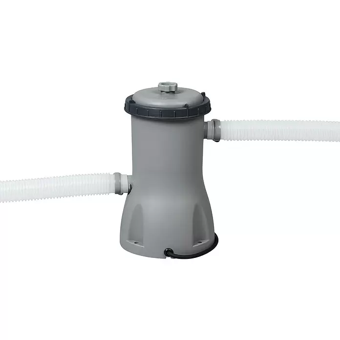 Bestway Bazen Steel Pro MAX - 15.232 l, Sive boje, Ø x V: 427 x 122 cm - Pogled sprijeda