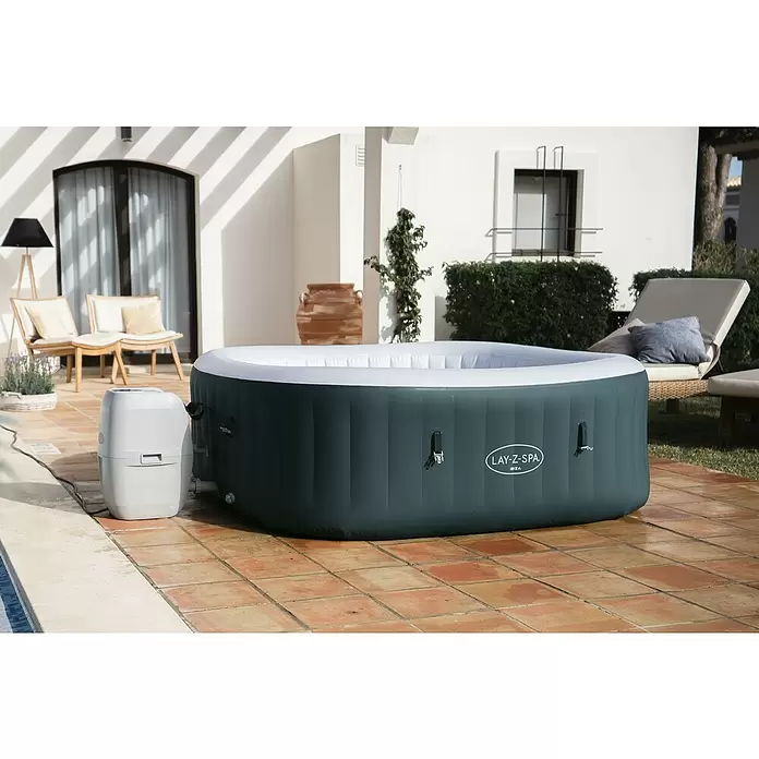 Bestway Lay-Z-Spa Außen-Whirlpool Ibiza Air-Jet - 180 x 180 x 66 cm, 778 l, Geeignet für: 4 - 6 Personen - Stimmungsaufnahme