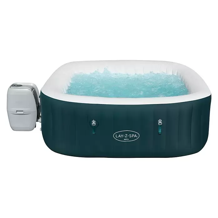 Bestway Lay-Z-Spa Außen-Whirlpool Ibiza Air-Jet - 180 x 180 x 66 cm, 778 l, Geeignet für: 4 - 6 Personen - Rechte Seitenansicht