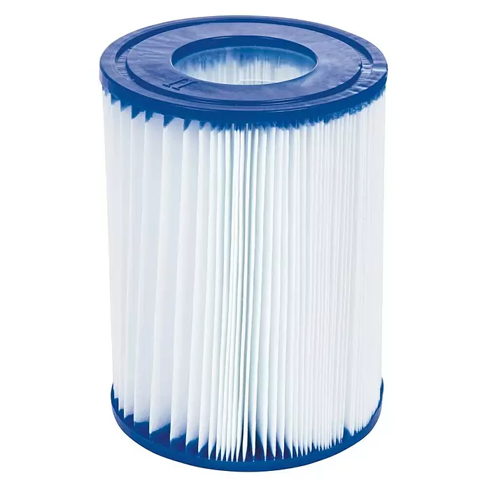Bestway Set za ovalni bazen Power Steel Vista - 427 x 250 x 100 cm, 7.250 l, Boja unutarnje folije: Plave boje - Pogled sprijeda