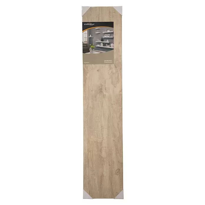 Storemax Wandschap zwevende plank - 4,5 x 25 x 120 cm, Wit, Belastbaarheid: 25 kg - Vooraanzicht