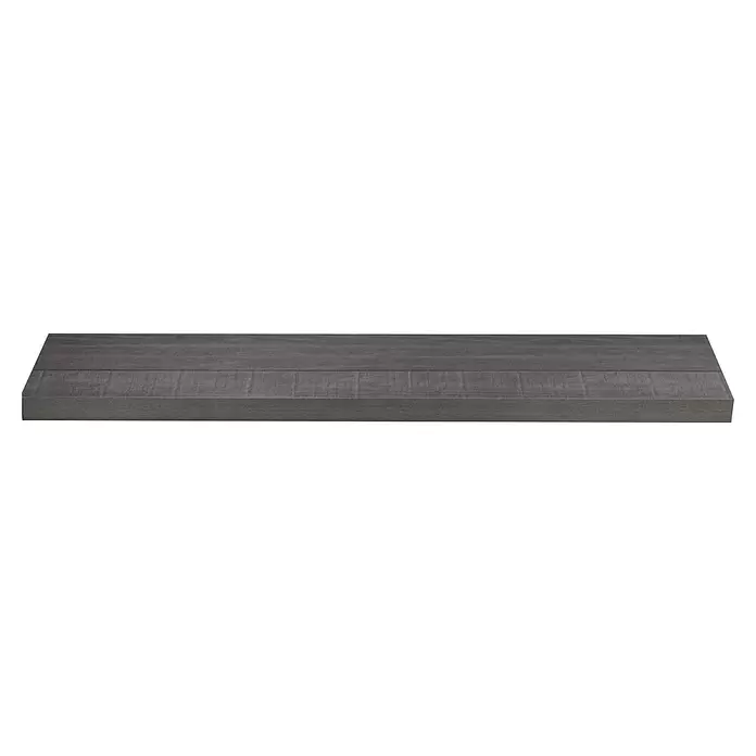 Storemax Wandschap zwevende plank - 4,5 x 25 x 120 cm, Grijs, Belastbaarheid: 25 kg - Vooraanzicht