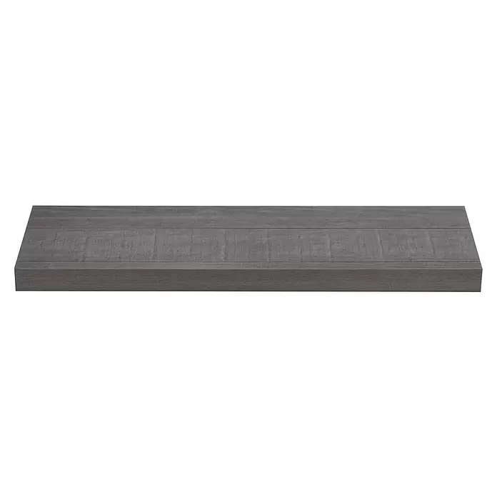 Storemax Wandschap zwevende plank - 80 x 25 x 4,5 cm, Grijs, Belastbaarheid: 25 kg - Vooraanzicht