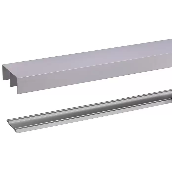Storemax Railset R-40 voor schuifdeurkasten - 360 cm, Aluminium - Close-up