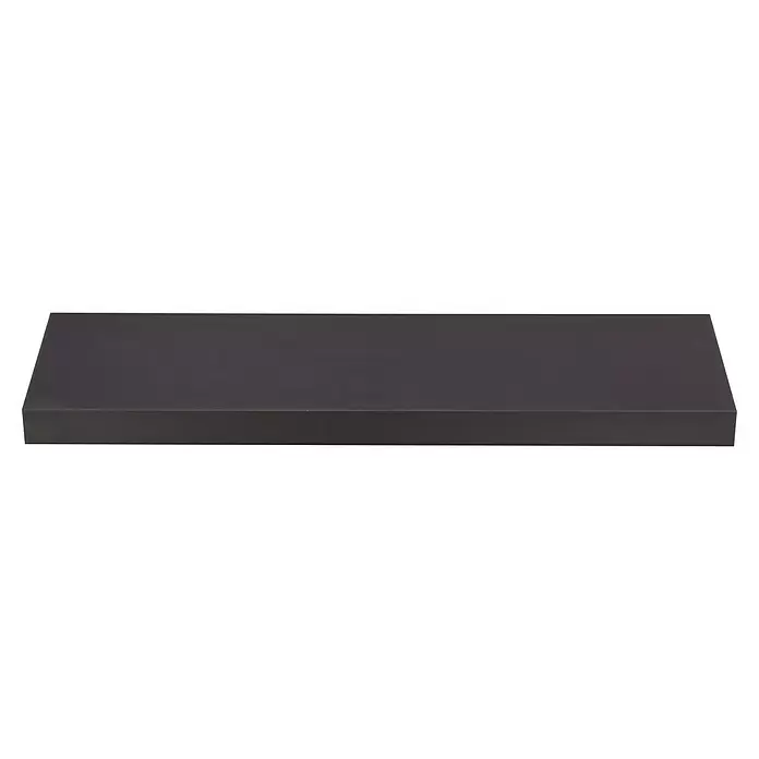 Storemax Wandschap zwevende plank - 80 x 25 x 4,5 cm, Antraciet, Belastbaarheid: 25 kg - Vooraanzicht