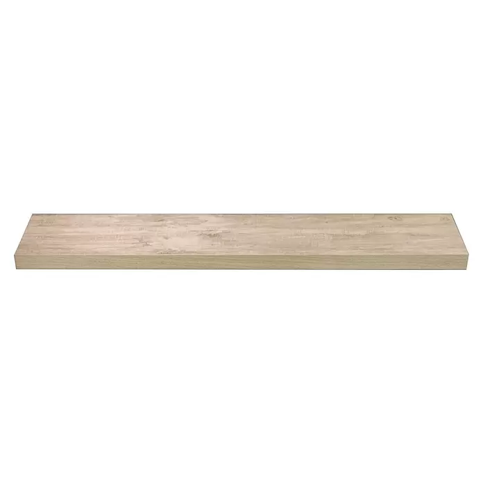 Storemax Wandschap zwevende plank - 4,5 x 25 x 120 cm, Wit, Belastbaarheid: 25 kg - Vooraanzicht