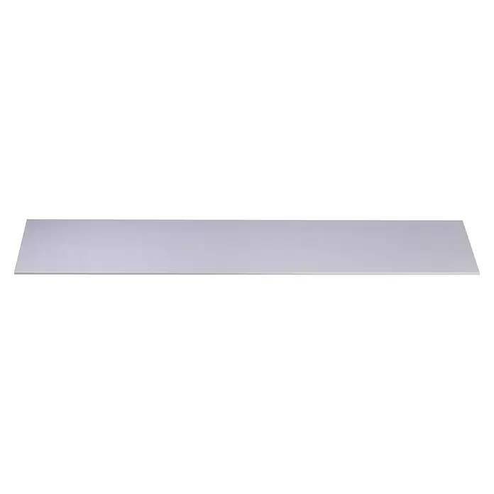 Storemax Legplank aluminium - l x b x h: 60 x 15 x 4 cm, Zilver - Vooraanzicht