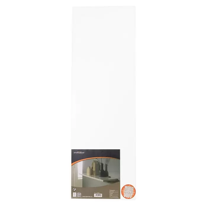 Storemax Wandschap zwevende plank - 60 x 20 x 1,2 cm, Wit - Vooraanzicht