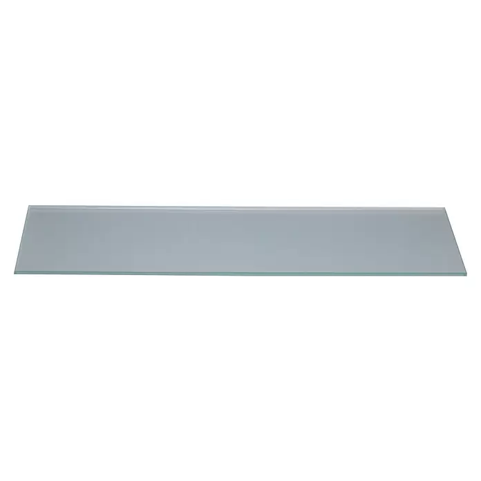 Storemax Glazen schap Tonnen satijn - 0,6 x 20 cm - Vooraanzicht