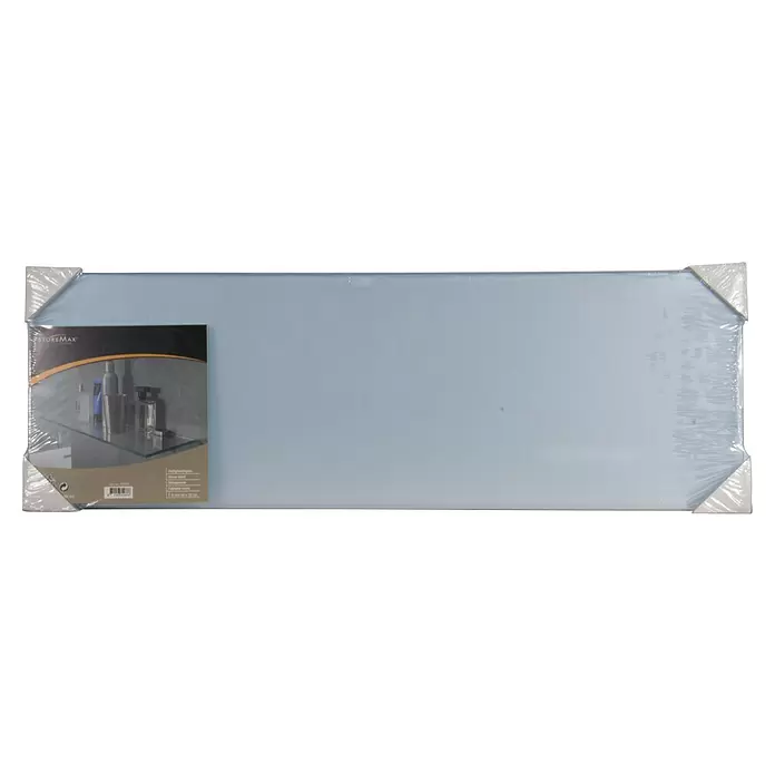 Storemax Glazen schap Tonnen satijn - 0,6 x 20 cm - Vooraanzicht