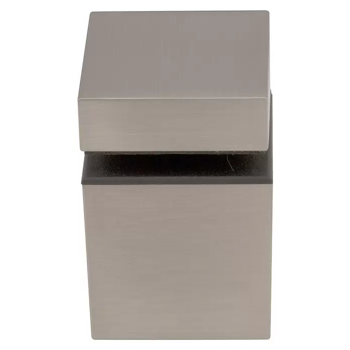 Storemax Bevestigingsclips KUBUS voor wandplanken - Rvs-look, Wandmontage, Belastbaarheid: 15 kg - Diagonaal zicht