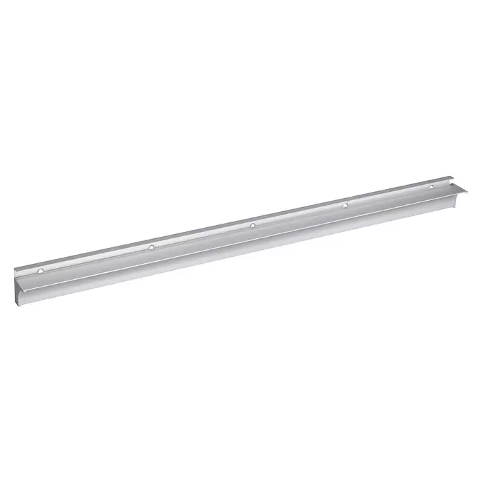 Storemax Wandrail voor wandplanken - Wit, 80 cm - Diagonaal zicht