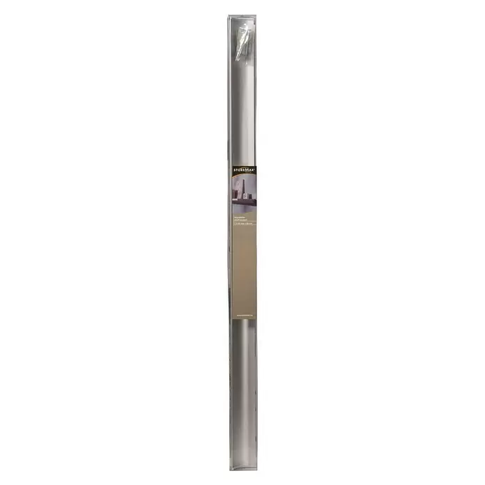 Storemax Wandrail voor wandplanken - Wit, 80 cm - Vooraanzicht