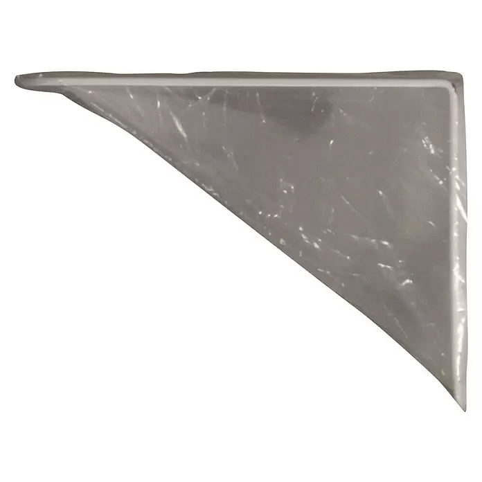 Storemax Wandschap voor wandbevestiging - 60 x 18 x 0,2 cm, Wit - Top-down weergave