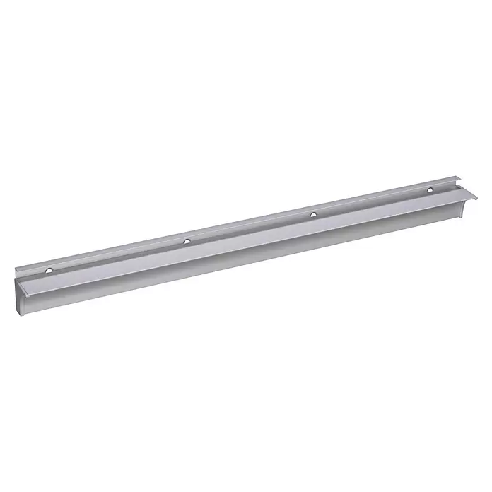 Storemax Wandrail voor wandplanken - Wit, 60 cm - Diagonaal zicht