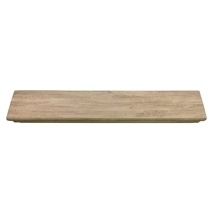 Storemax Wandschap zwevende plank - 80 x 25 x 4,5 cm, Eikenhout, Belastbaarheid: 25 kg - Vooraanzicht