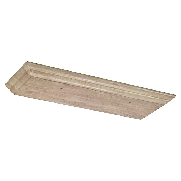 Storemax Wandschap zwevende plank - 80 x 25 x 4,5 cm, Eikenhout, Belastbaarheid: 25 kg - Diagonaal zicht