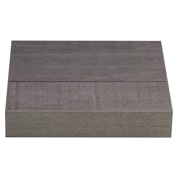Storemax Wandschap zwevende plank - 25 x 25 x 4,5 cm, Grijs, Belastbaarheid: 20 kg - Vooraanzicht