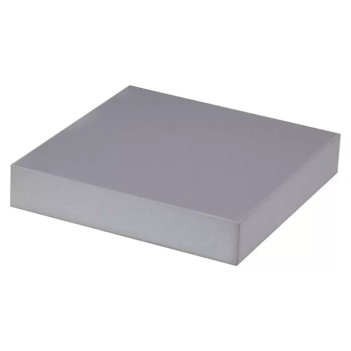 Storemax Wandschap zwevende plank - 25 x 25 x 4,5 cm, Zilver, Belastbaarheid: 20 kg - Diagonaal zicht