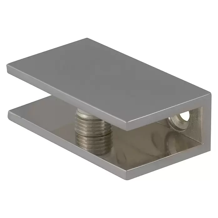 Storemax Clips VERO QUATRO voor wandplanken - Chroom - Diagonaal zicht