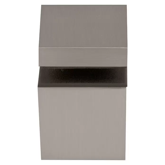 Storemax Bevestigingsclips KUBUSMINI voor wandplanken - Rvs-look, Wandmontage, Belastbaarheid: 10 kg - Vooraanzicht