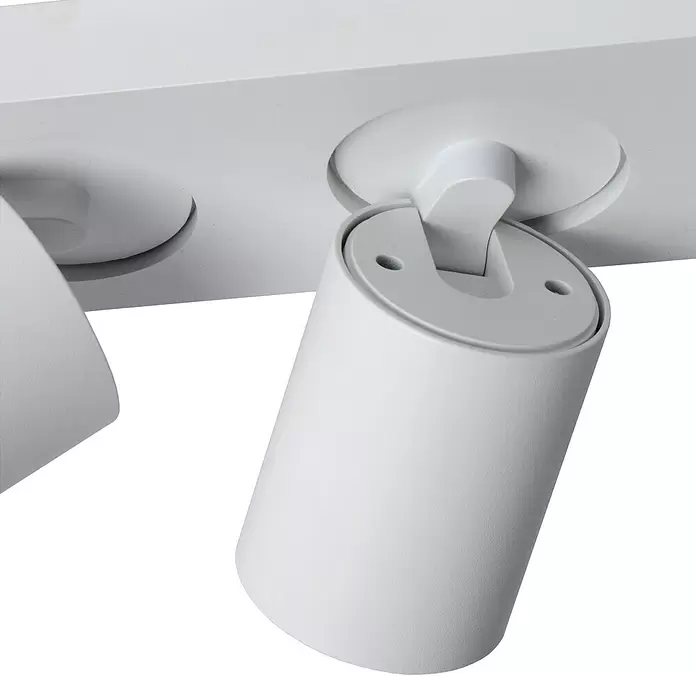 Lucide Deckenstrahler Nigel - 15 W, L x B x H: 3 x 10 x 11,5 cm, Weiß, GU10 - Detailaufnahme